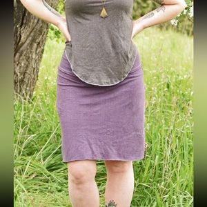 COLOR IS CHOCOLATE-Organic Cotton/Hemp Skirt